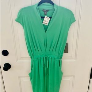 Green pocket dress